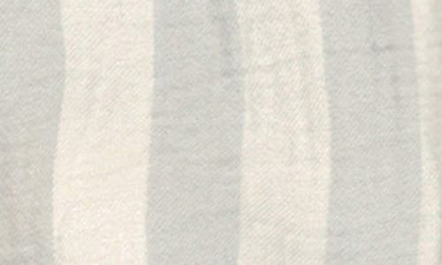 Shop Quincy Mae Bonnie Stripe Organic Cotton Romper In Sky