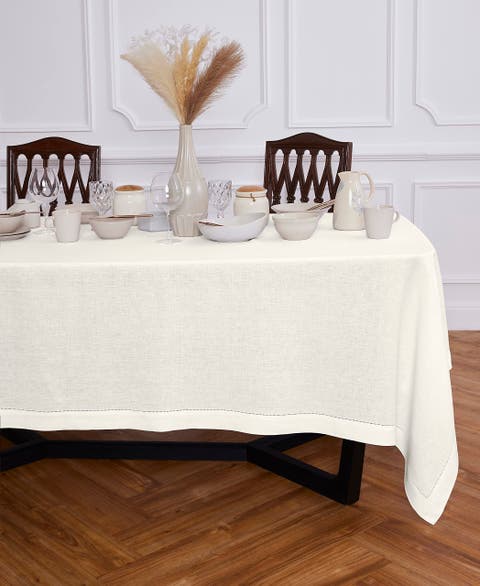 Linen Tablecloth - Sonoma Hemstitch