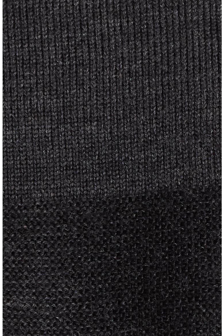 Stripe Wool Turtleneck Sweater, Alternate, color, BLACK/ CHARCOAL