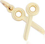 The Lovery Fine Jewelry Mini Gold Scissor Charm