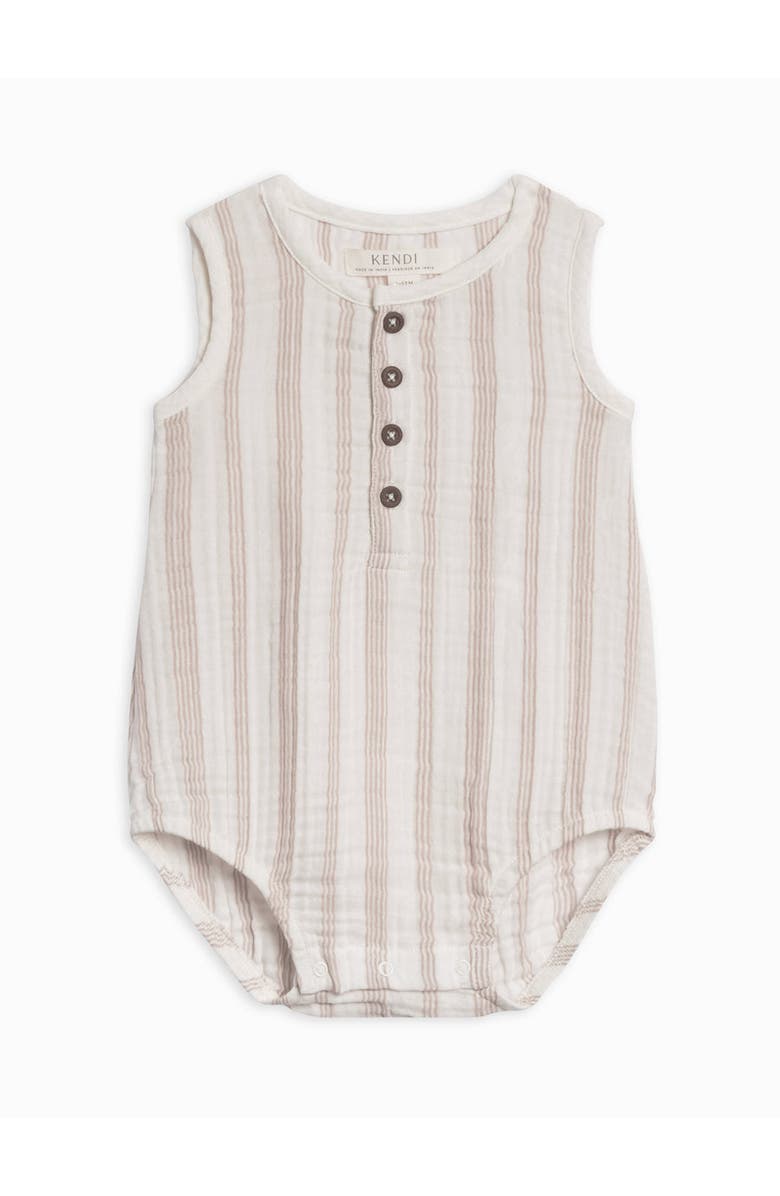 KENDI by Colored Organics Organic Bowie Muslin Bubble Romper, Main, color, 