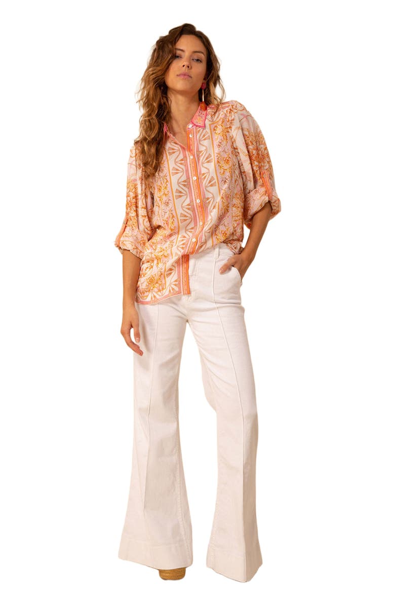 Hale Bob Ryleigh Silk Top, Main, color, 