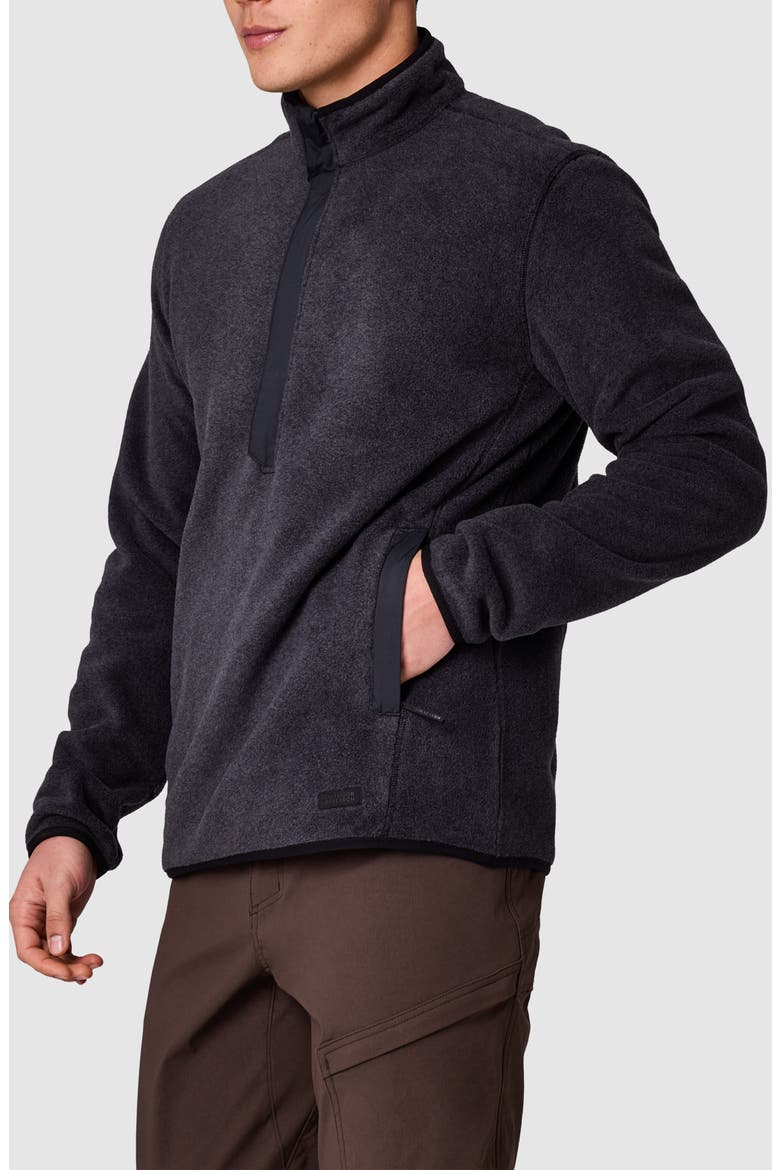 Deming Fleece Pullover, Alternate, color, BLACK