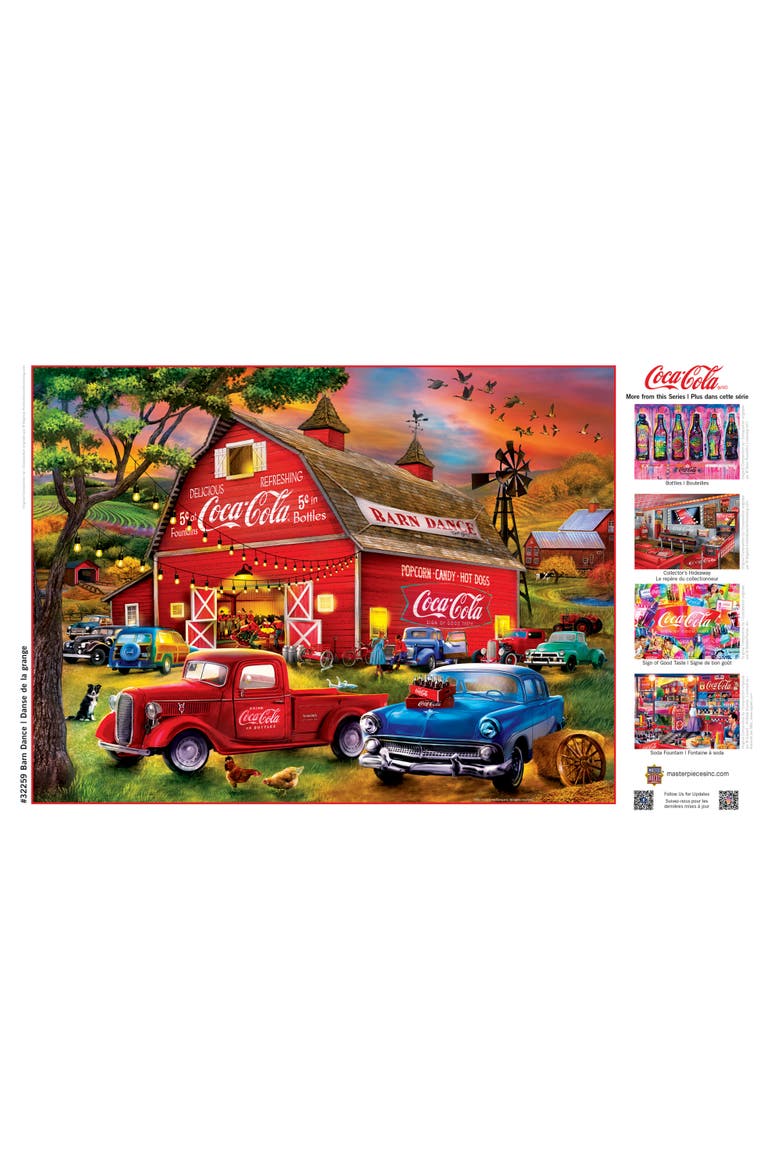 Coca-Cola Barn Dance 300 Piece Puzzle, Alternate, color, Multicolor