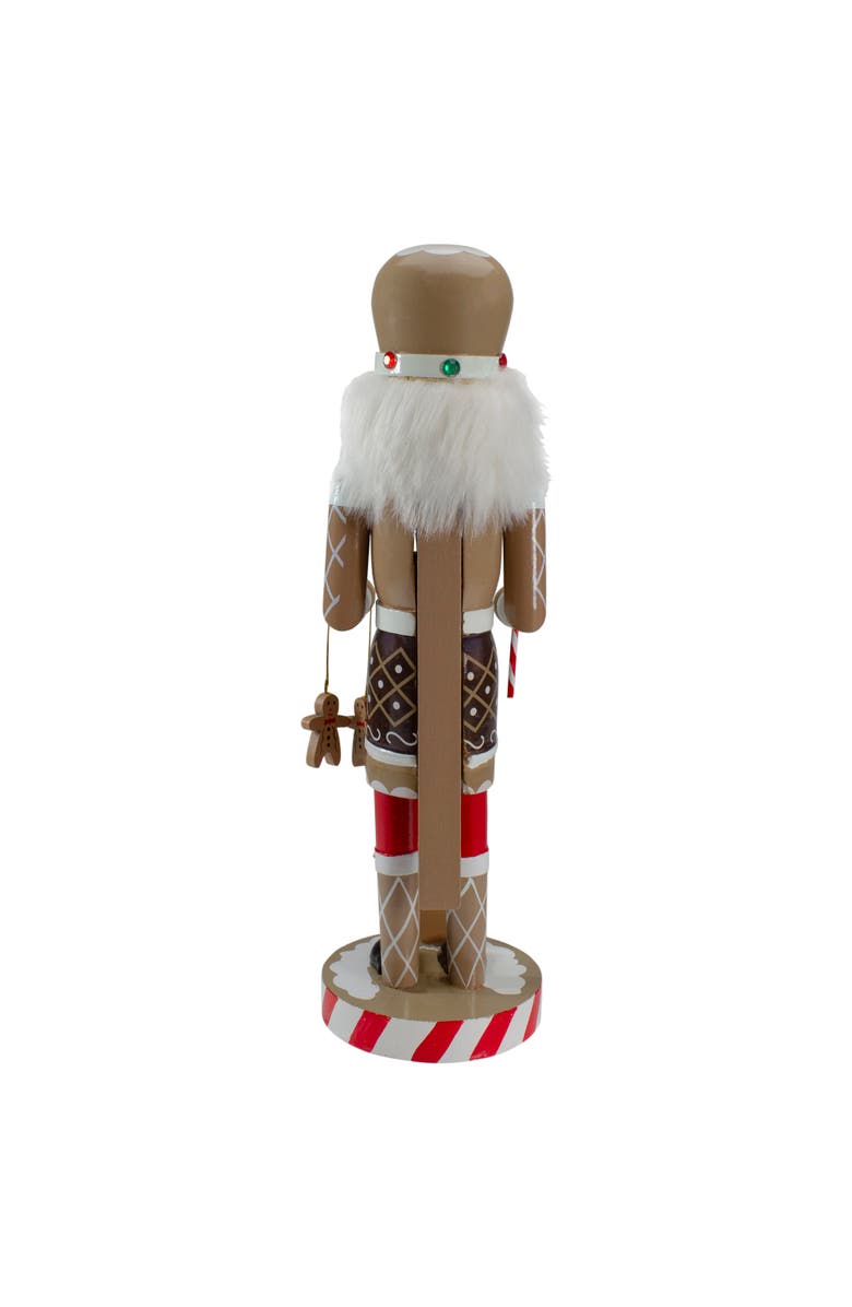 Northlight 14" Beige and Red Wooden Christmas Nutcracker Gingerbread Chef, Alternate, color, 
