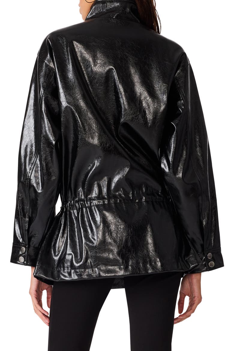 Banks Faux Leather Jacket, Alternate, color, BLACK