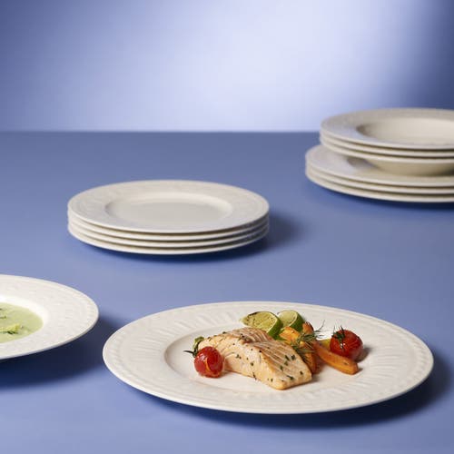 Villeroy & Boch Cellini 12 Piece Dinnerware Set In White