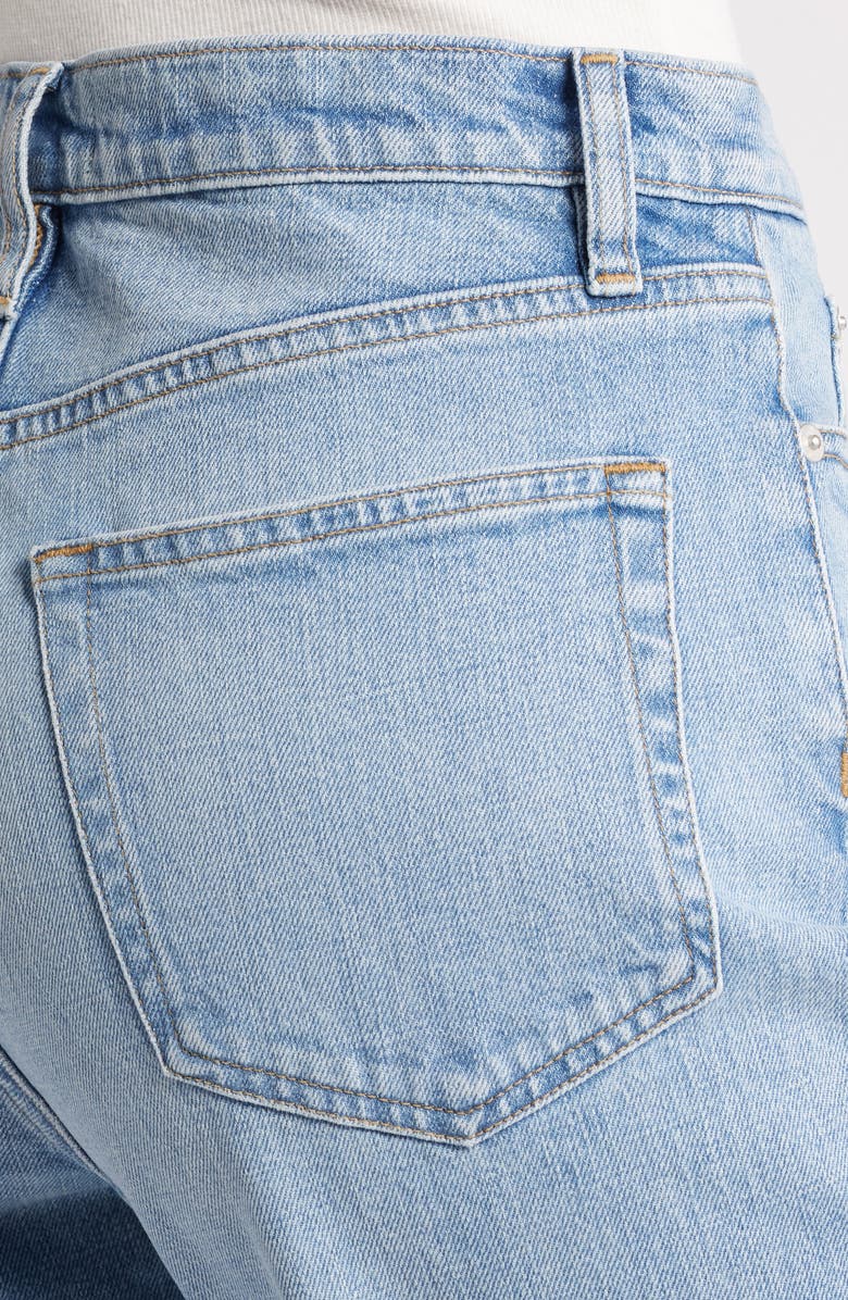 FRAME Le Jane Fray Hem Ankle Wide Leg Jeans, Alternate, color, 