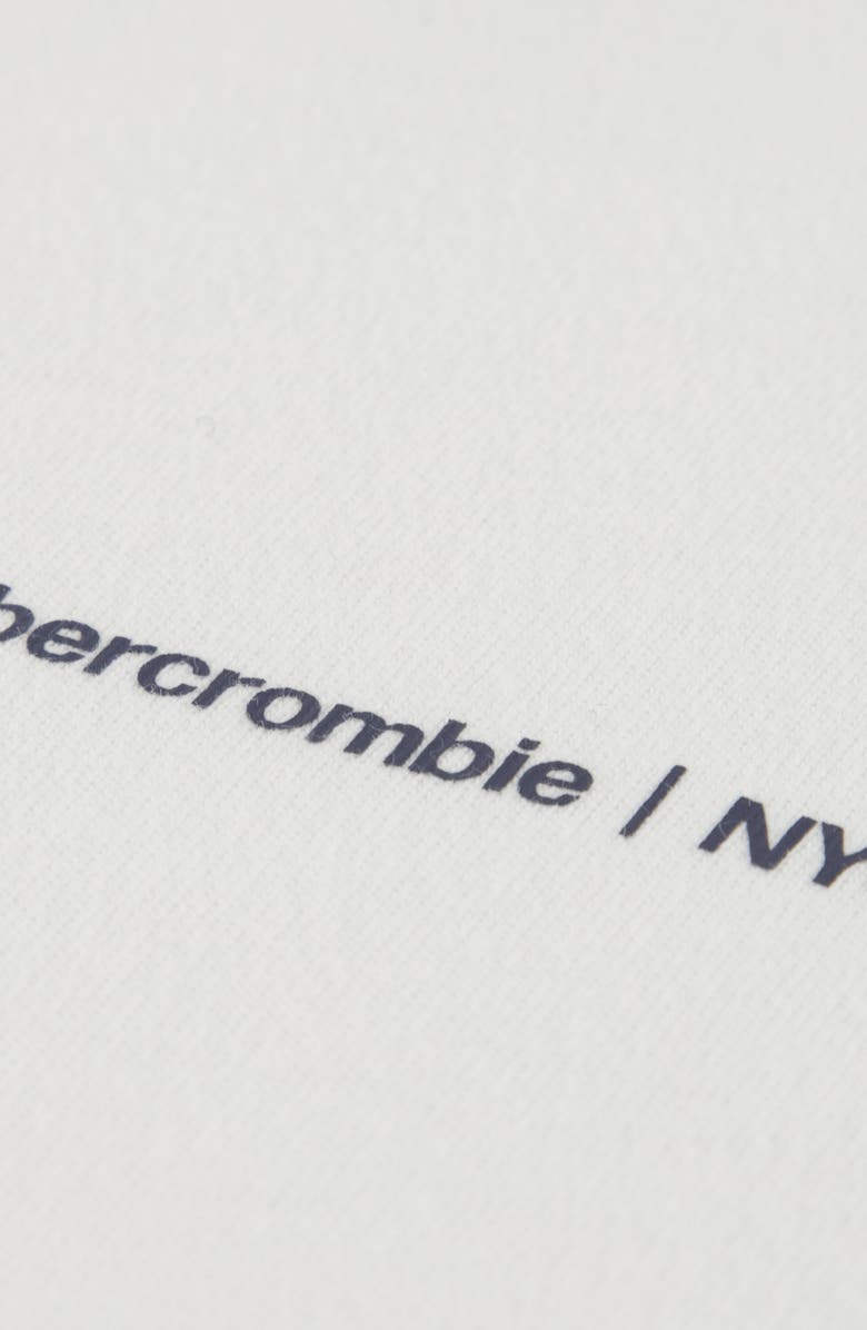 abercrombie kids Kids' Trail Department Long Sleeve Graphic T-Shirt, Alternate, color, Bright White