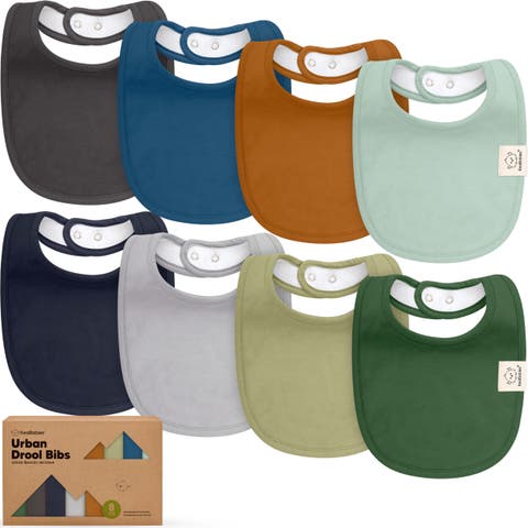8-Pack Baby Drool Bibs