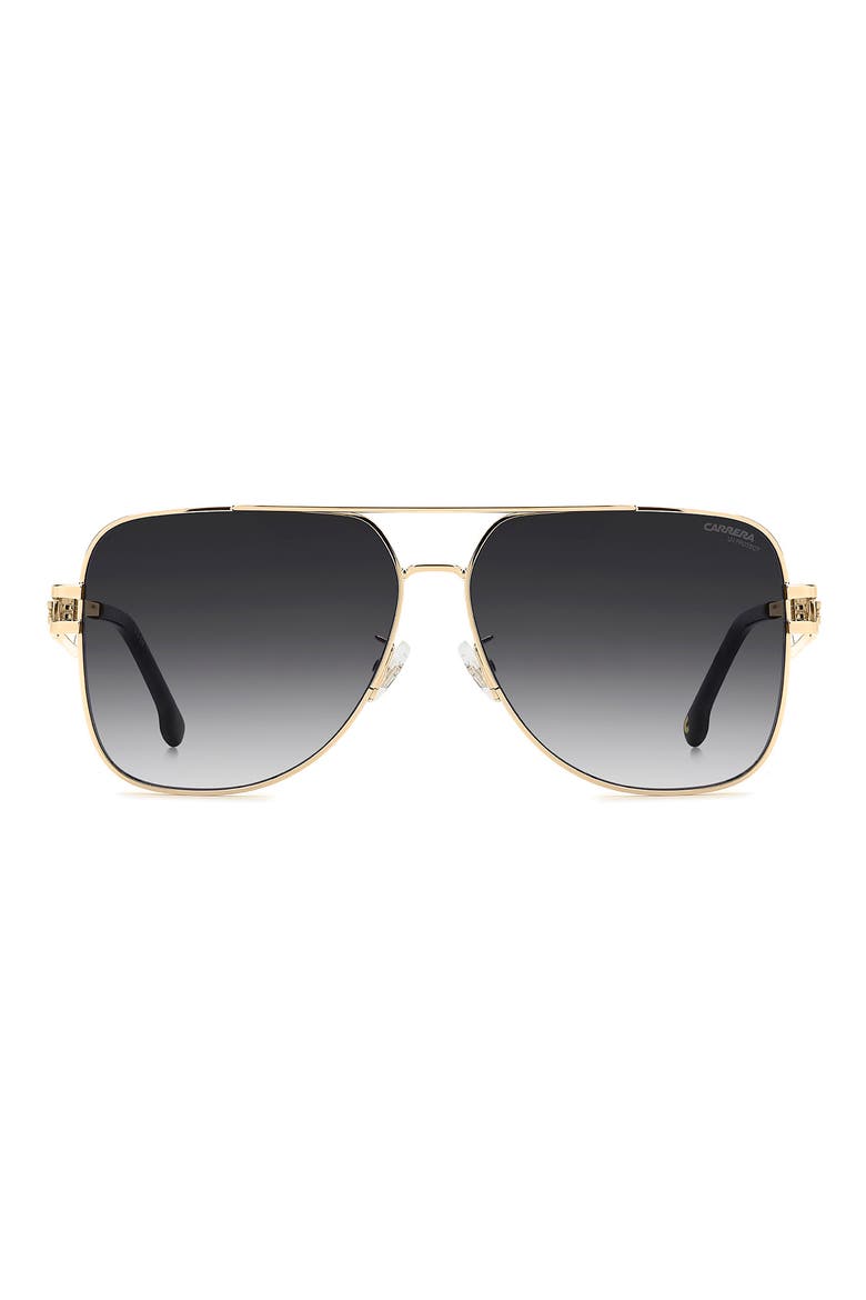 63mm Oversize Square Sunglasses, Main, color, ROSE GOLD/ DARK GREY SF
