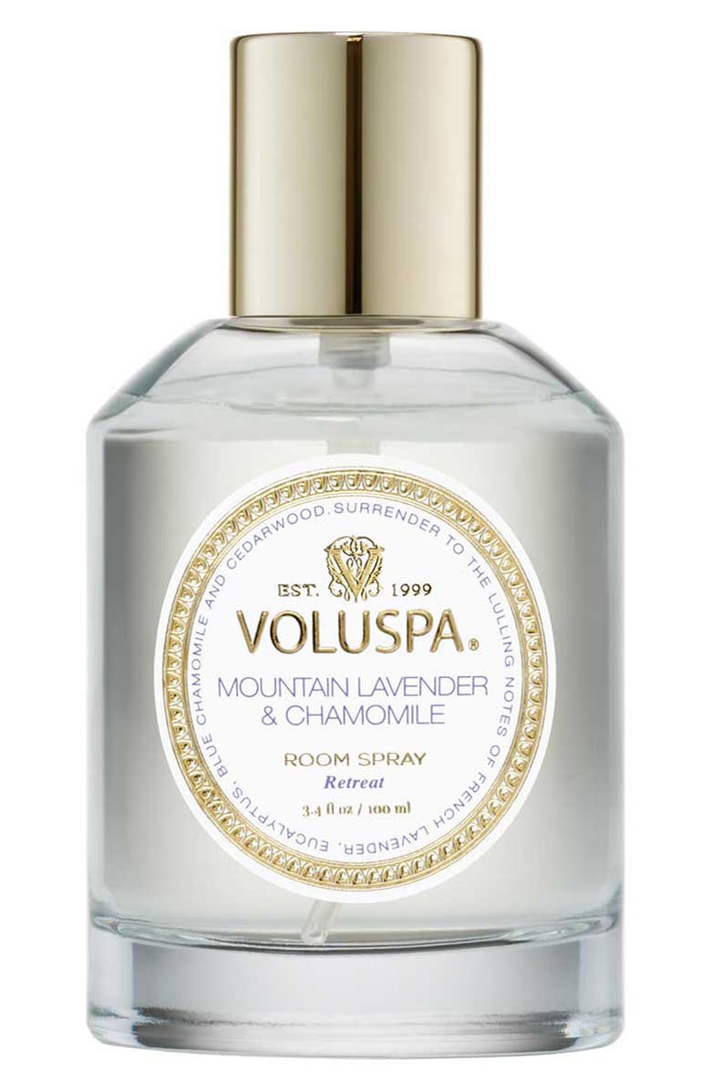 Voluspa Mountain Lavender & Chamomile Room Spray, Main, color, Mountain Lavender & Chamomile