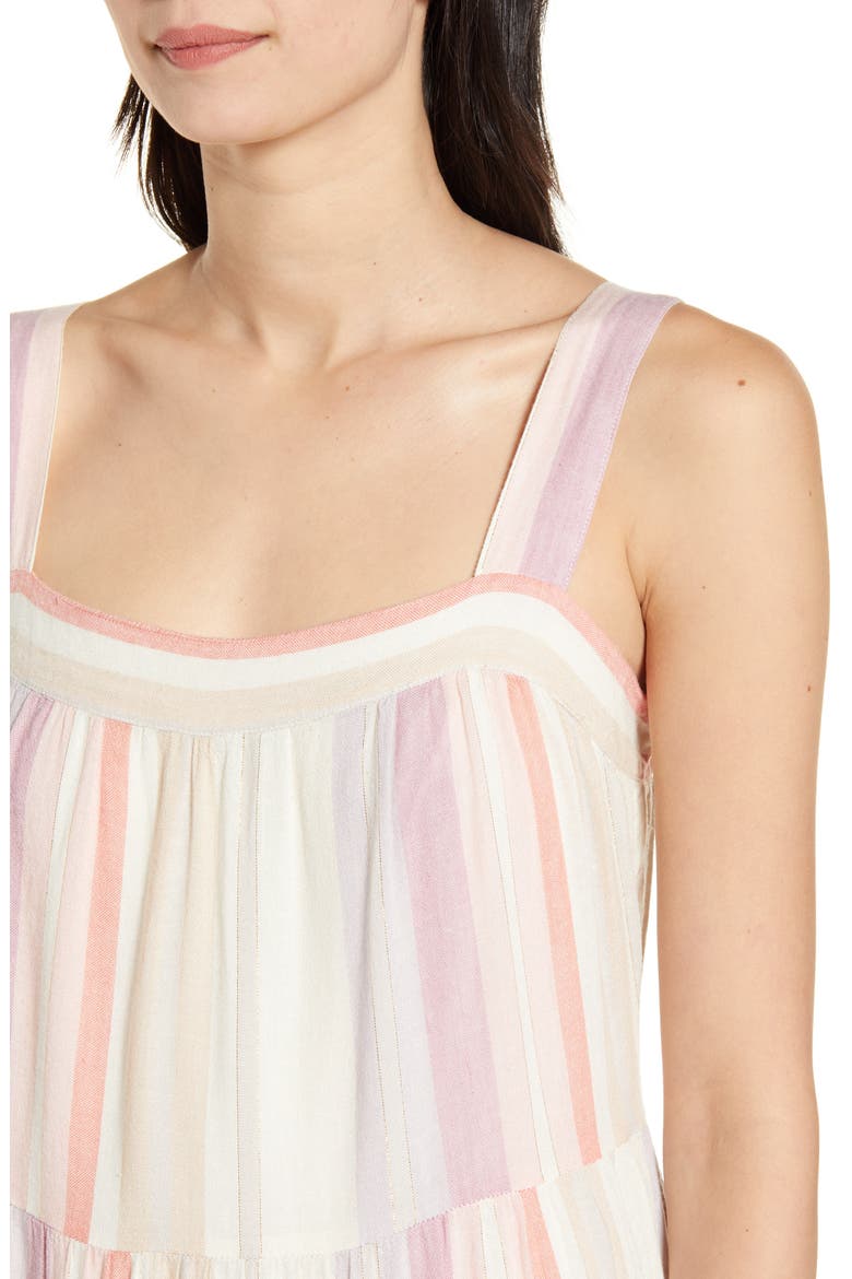 Amaya Sleeveless Tiered Sundress, Alternate, color, AMADORA STRIPE