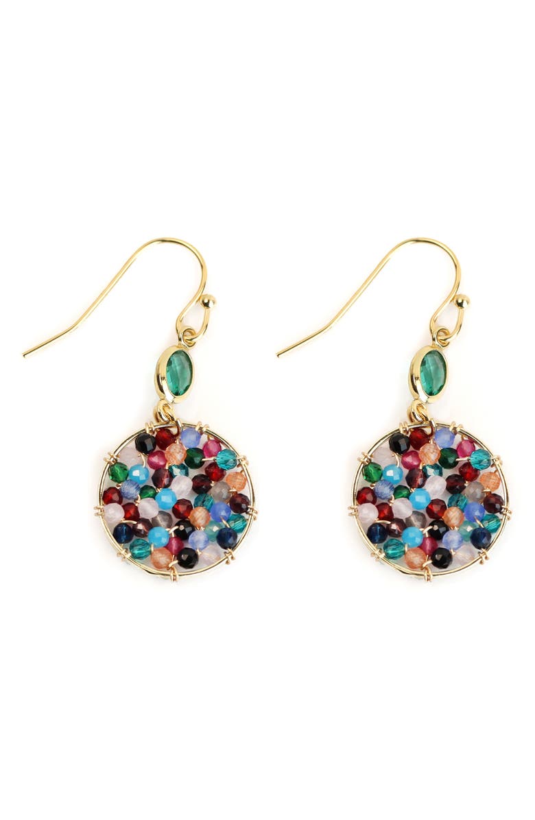 Panacea Crystal Drop Earrings, Main, color, 
