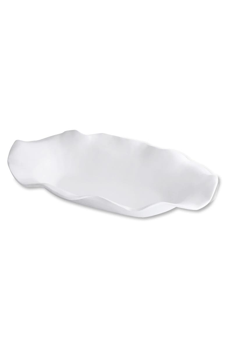 Vida Nube Extra Large Oval Centerpiece, Main, color, White