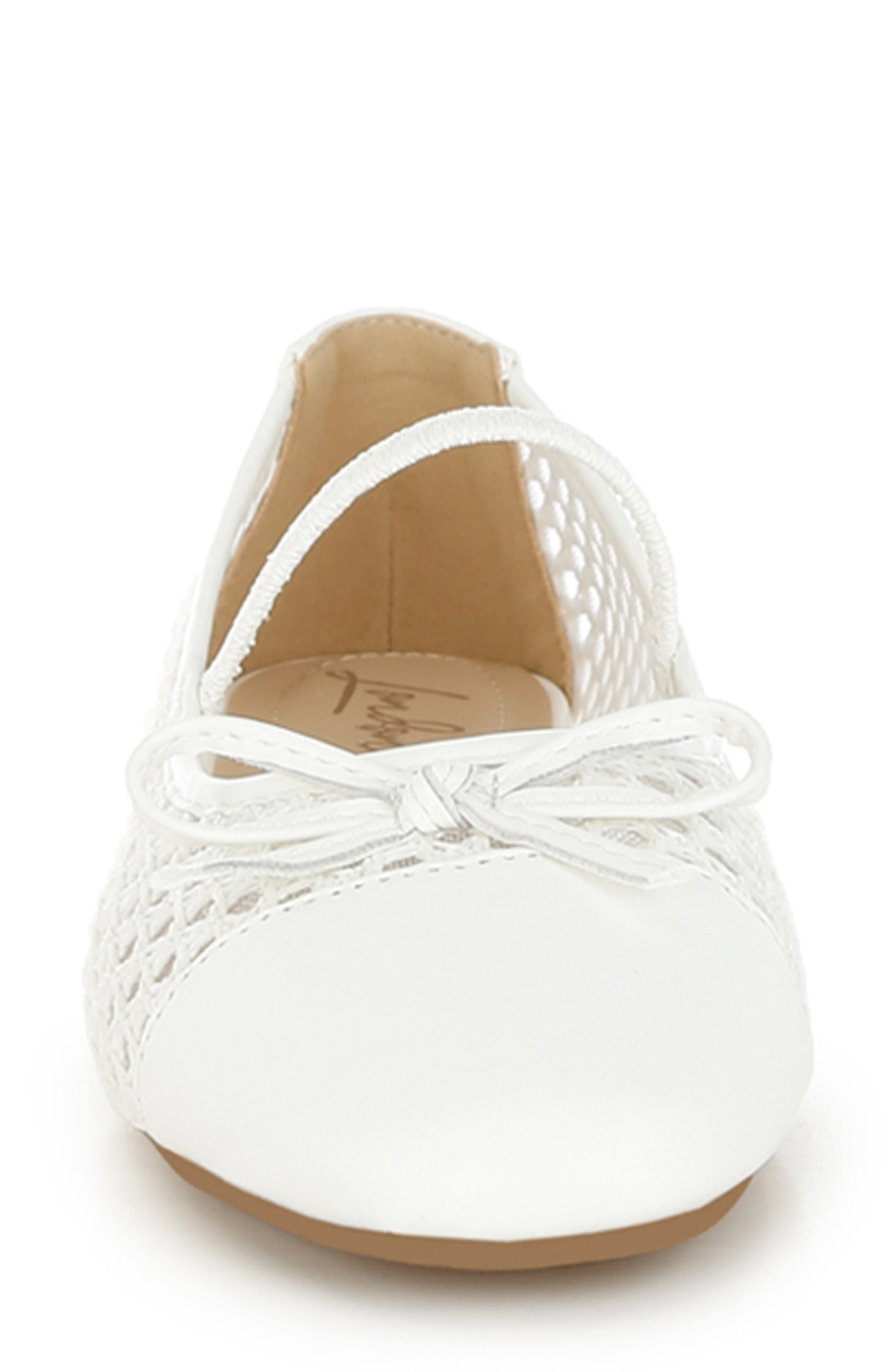 Omela Ballerina Flat, Alternate, color, WHITE