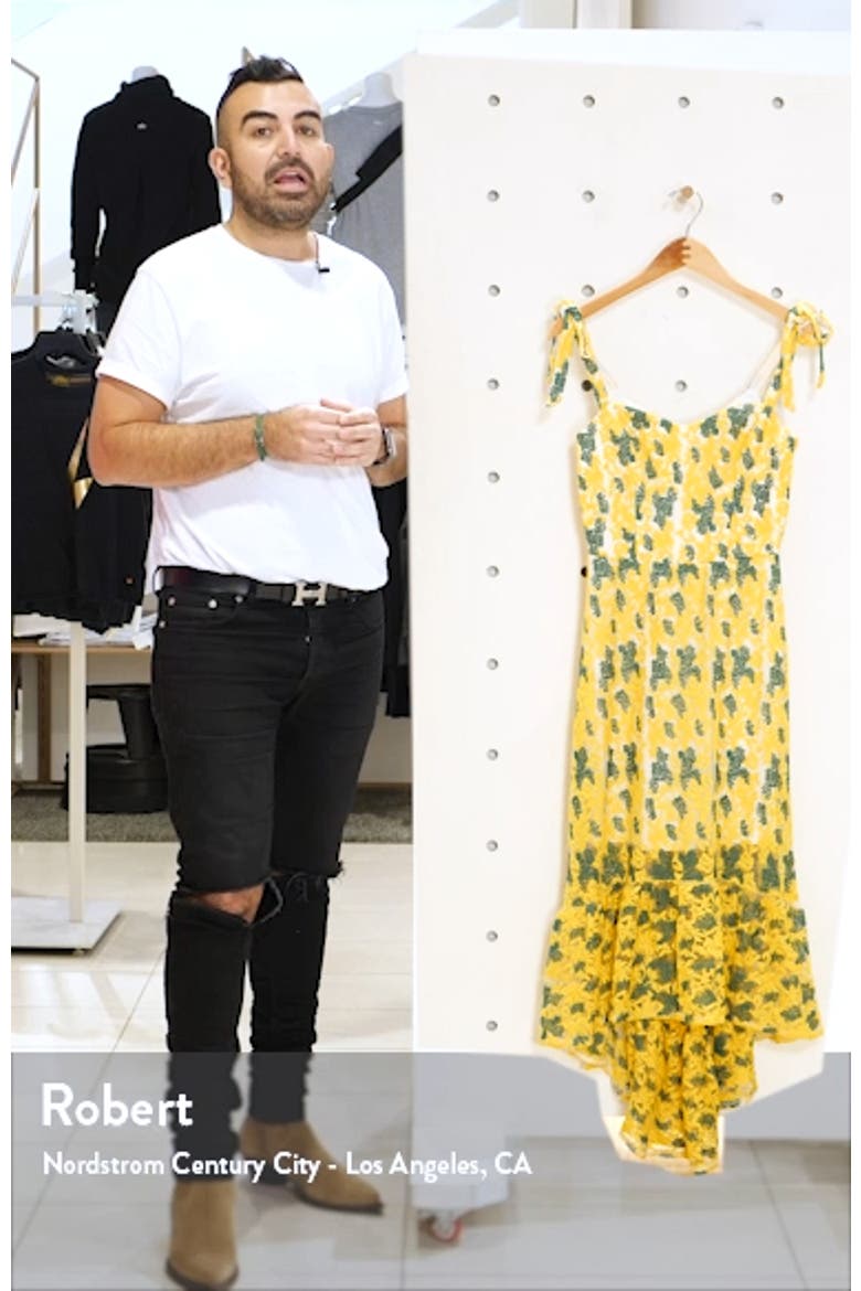 Wren Tie Shoulder High/Low Cocktail Dress video