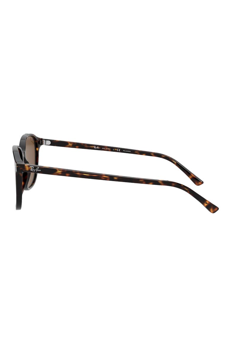 53mm Polarized Square Sunglasses, Alternate, color, HAVANA/ BROWN