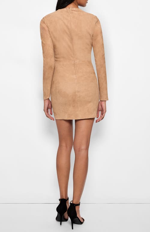As By Df Demeter Stretch Suede Dress In Brown