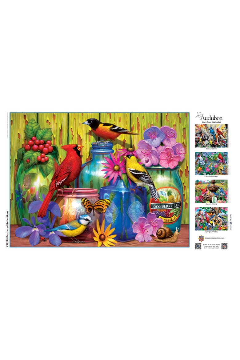 Feathered Reflections 300 Piece Puzzle, Alternate, color, Multicolor