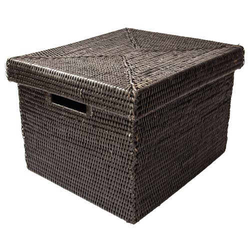 Artifacts Trading Company ™ Artifacts Rattan Storage Box With Lid In Brown