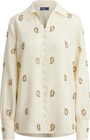 Polo Ralph Lauren Beaded Woven Shirt