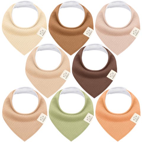 8-Pack Quin Bandana Bibs