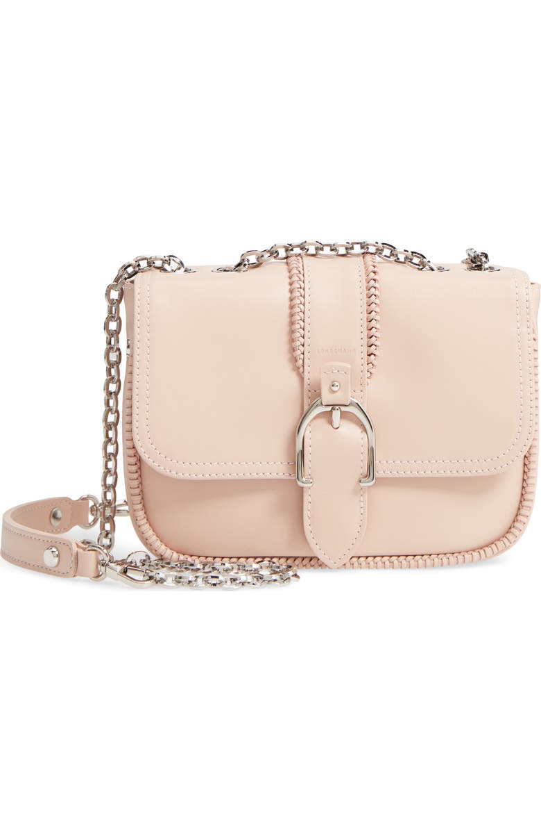 Longchamp Amazone Leather Crossbody Bag, Main, color, Powder Pink