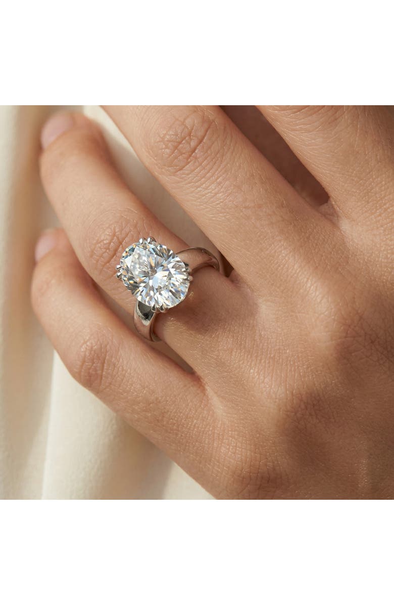 Bliss Diamond Certified 4Ct Oval Diamond Solitaire Engagement Ring Lab Grown, Alternate, color, 14K Rose Gold