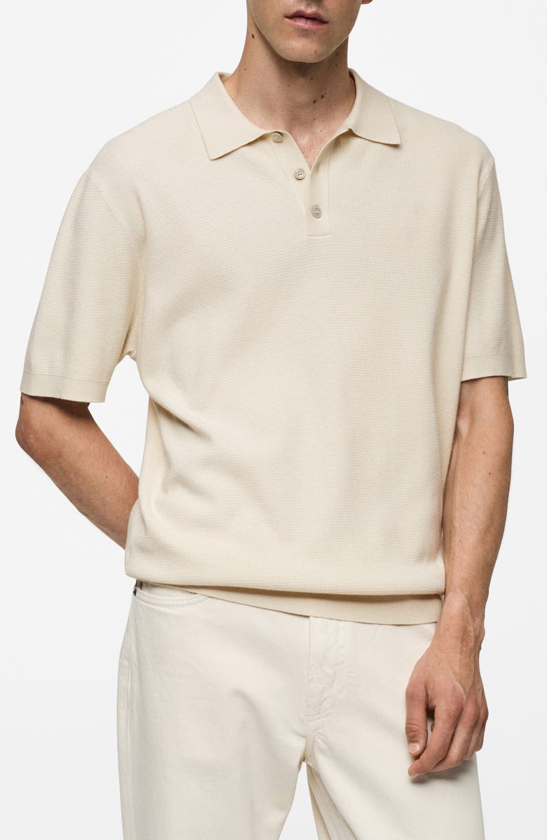 MANGO Structured Polo Shirt, Main, color,