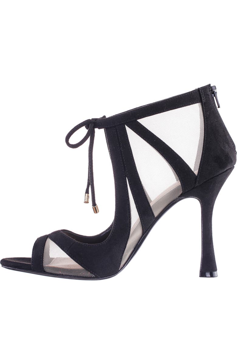 Nina Darissa Ankle Tie Sandal, Alternate, color, Black