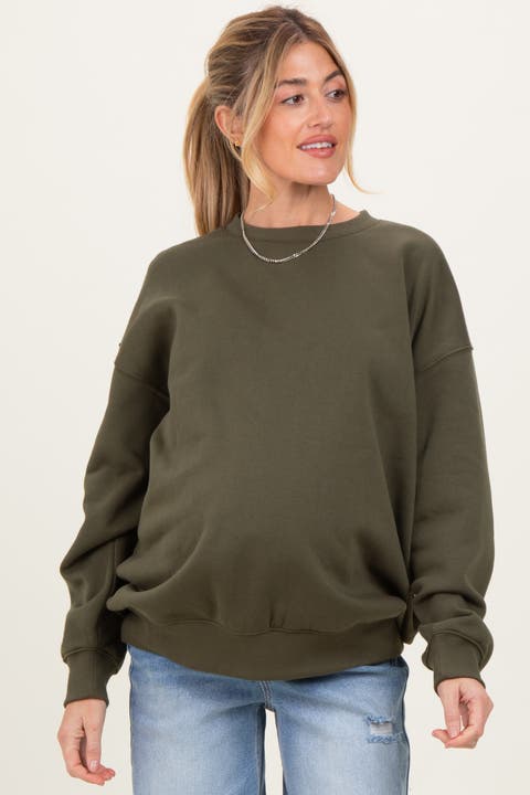 Jade Oversized Fleece Sweatshirt