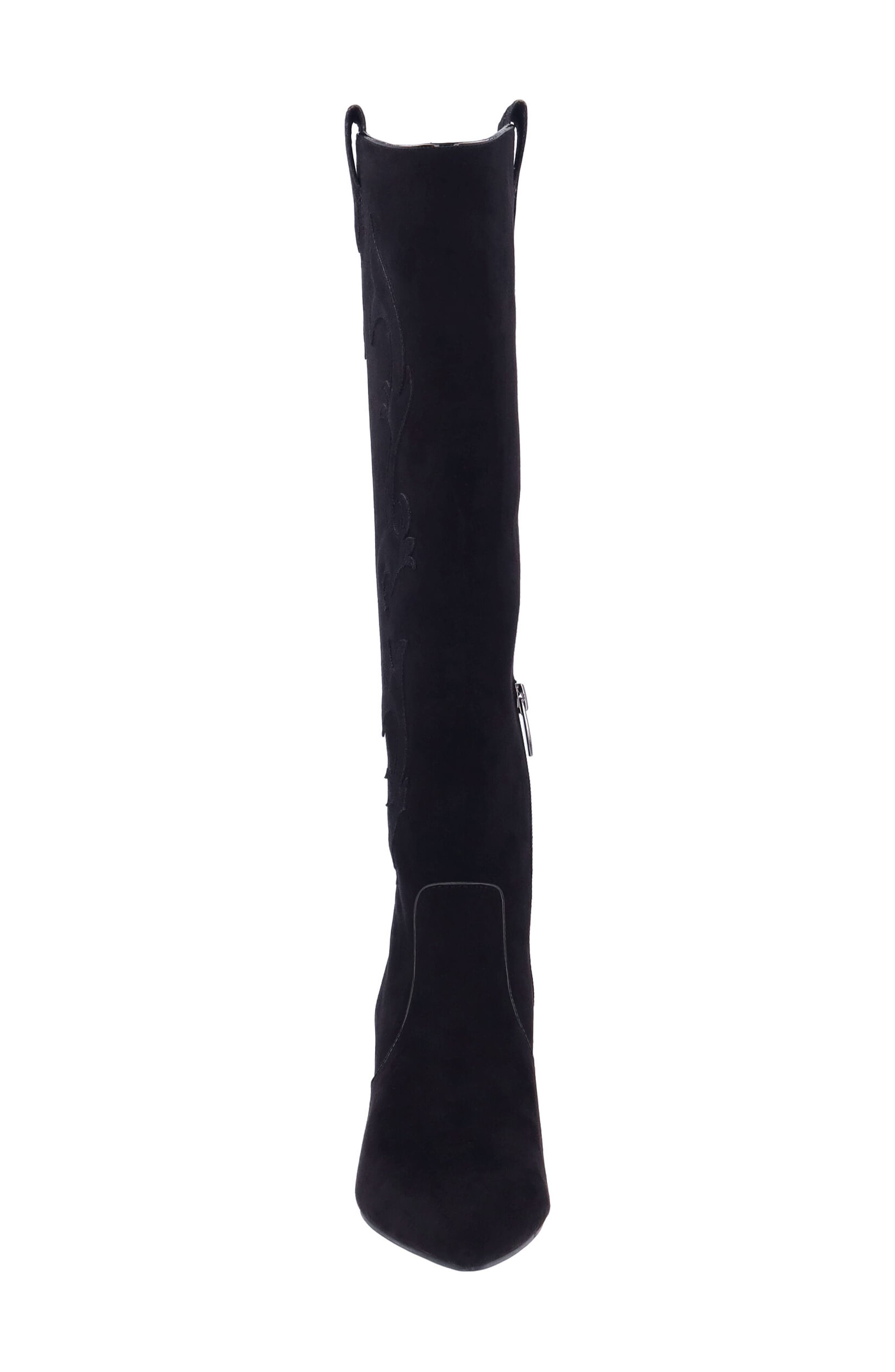 J. Reneé Siera Knee High Western Boot, Alternate, color, Black