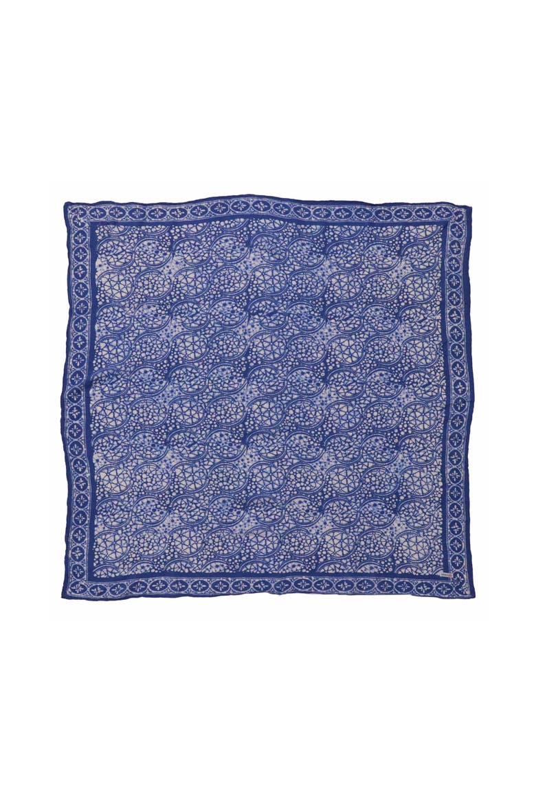 Oversized Hand Dyed Batik Bandana, Main, color, Blue Stone