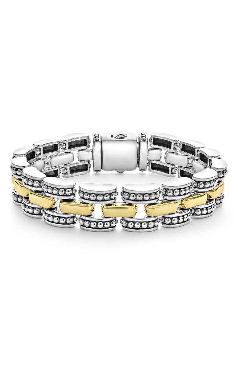 LAGOS Link Ring & Bracelet Set, Alternate, color, Silver/ Gold