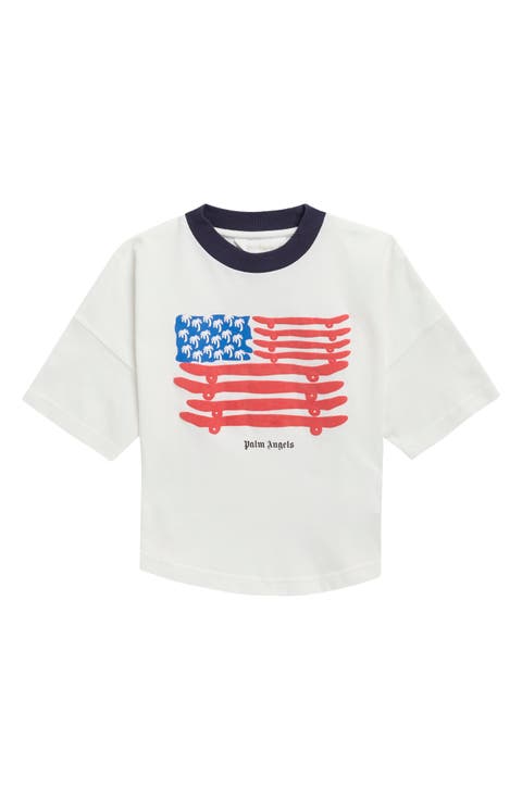Kids' Flag Over Cotton T-Shirt