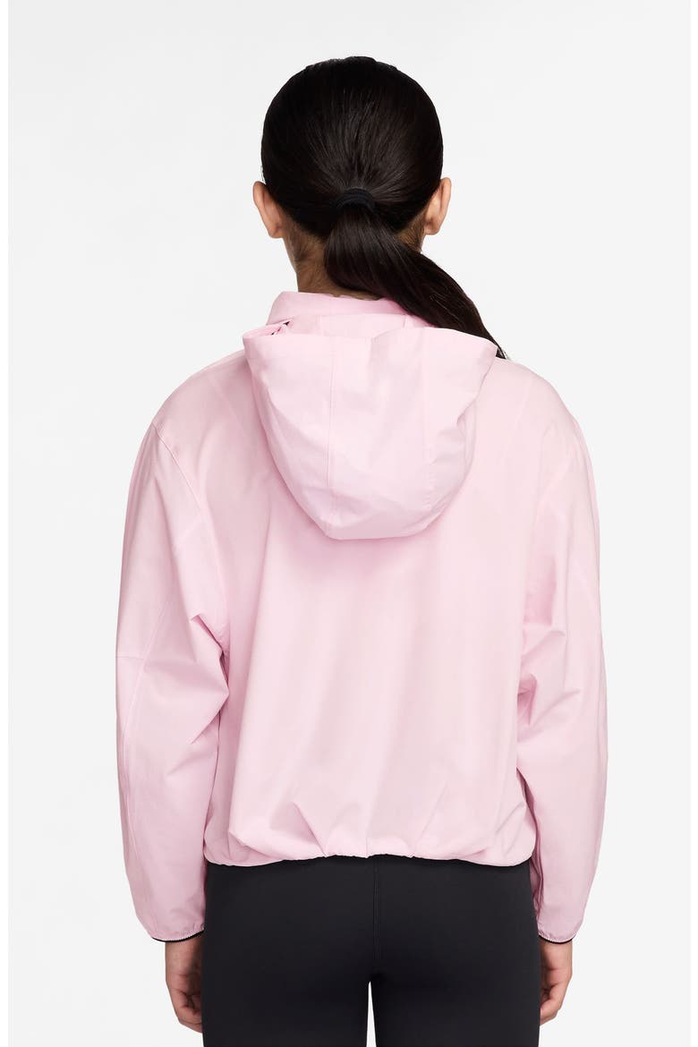 Kids' Mavn Dri-FIT Hooded Zip-Up Jacket, Alternate, color, PINK FOAM/ BLACK/ SILVER