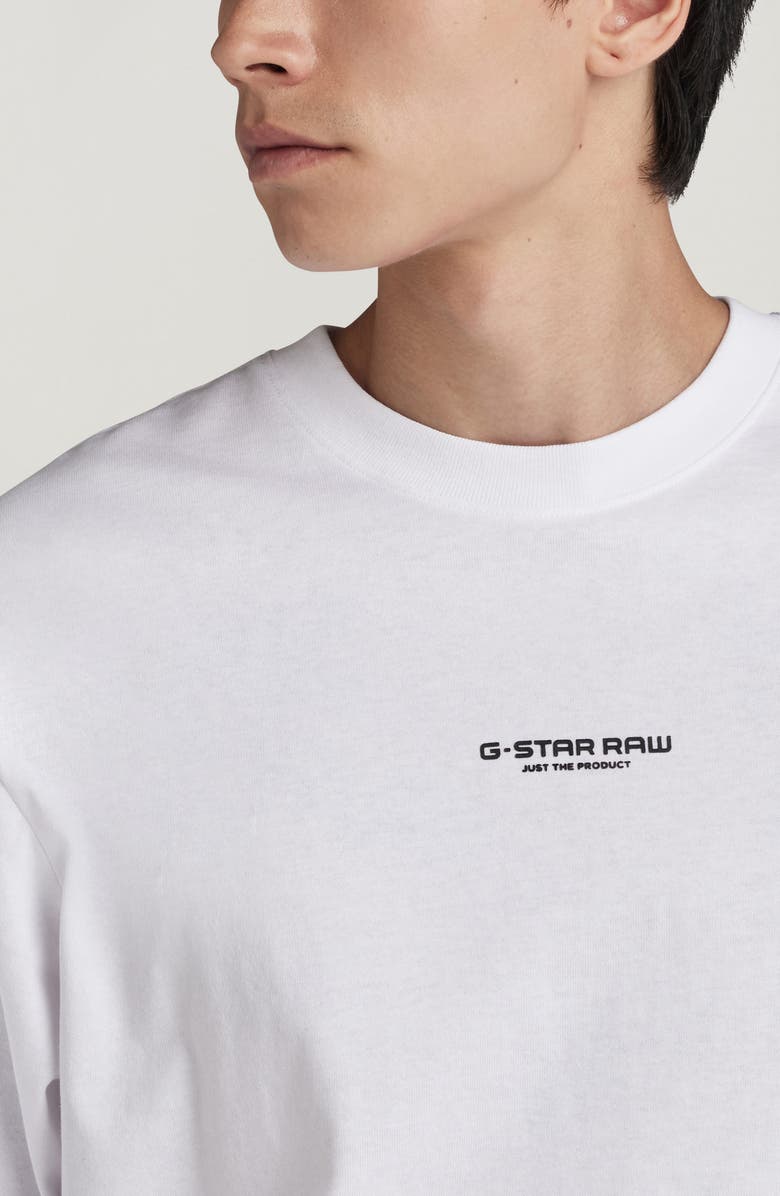 G-STAR Center Chest Boxy T-Shirt, Alternate, color, White