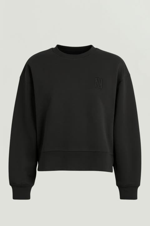Minimal Embroidered Logo Sweatshirt