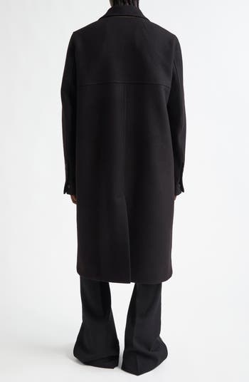 【関税込み】Rick Owens ブラック Porterville Officer コート Rick Owens Porterville Melton Wool Officer Coat | Nordstrom