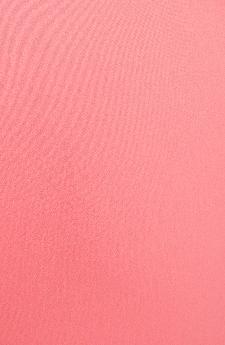 Giambattista Valli Ruched Bow Detail One-Shoulder Cutout Crepe Dress, Alternate, color, 