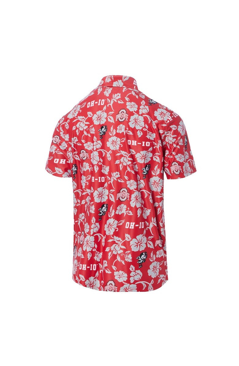 Reyn Spooner Men's Reyn Spooner Scarlet Ohio State Buckeyes Pua Performance Polo, Alternate, color, Scarlet