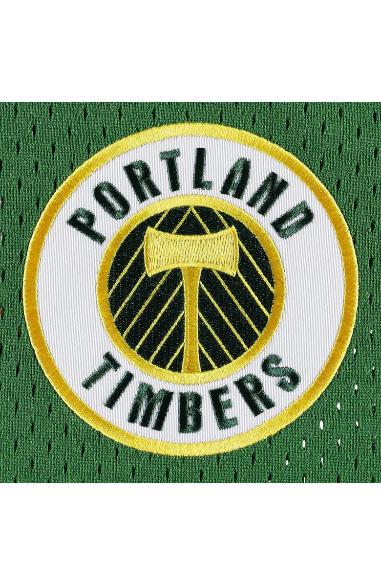 Mitchell & Ness Men's Mitchell & Ness Green Portland Timbers Mesh V-Neck T-Shirt, Alternate, color,