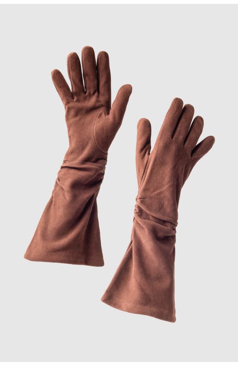 Suede Gloves Suede Drama Gloves