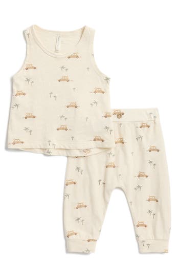 Rylee + Cru Surf Tank & Slouch Pants Set In Surf Buggy