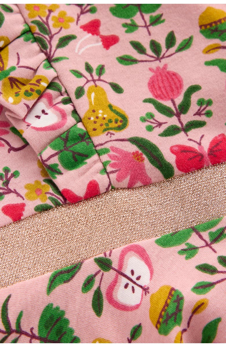 Mini Boden Kids' Floral Long Sleeve Cotton Jersey Dress, Alternate, color, Vintage Pink Autumn Tapestry