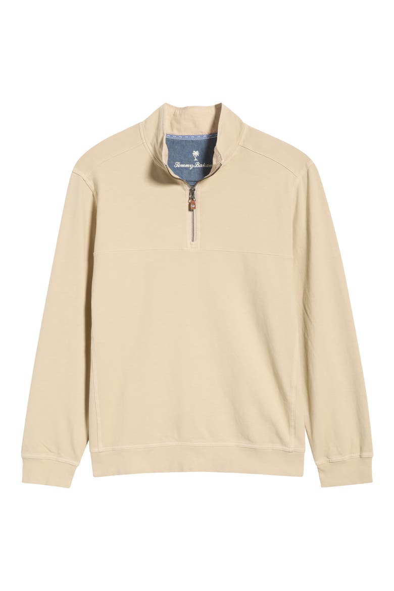 Ben & Terry Coastal Half-Zip Pullover, Alternate, color, FEATHER GREY
