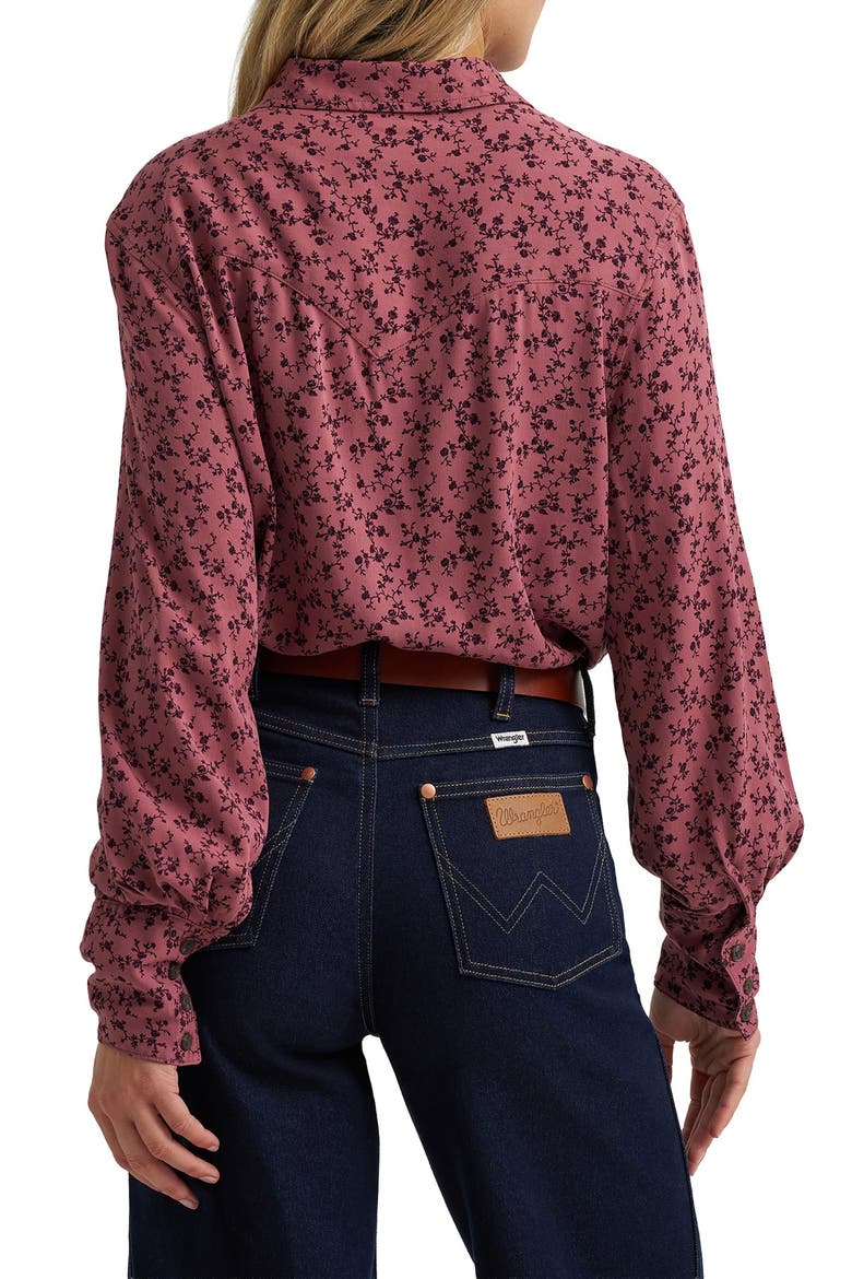 Tess Dramatic Collar Shirt, Alternate, color, PINK ROSE