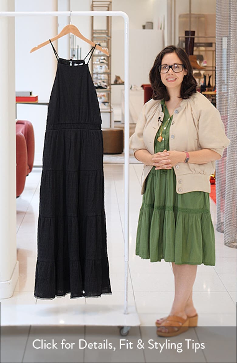 Bella Luna Crushed Tiered Maxi Dress, sales video thumbnail