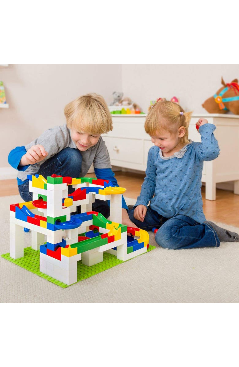Hubelino Marble Run - 200-Piece Big Building Box - The Original! Made in Germany! - Certified and Award-Winning Marble Run - 100% Compatible with Other Building Sets, Alternate, color, Multi